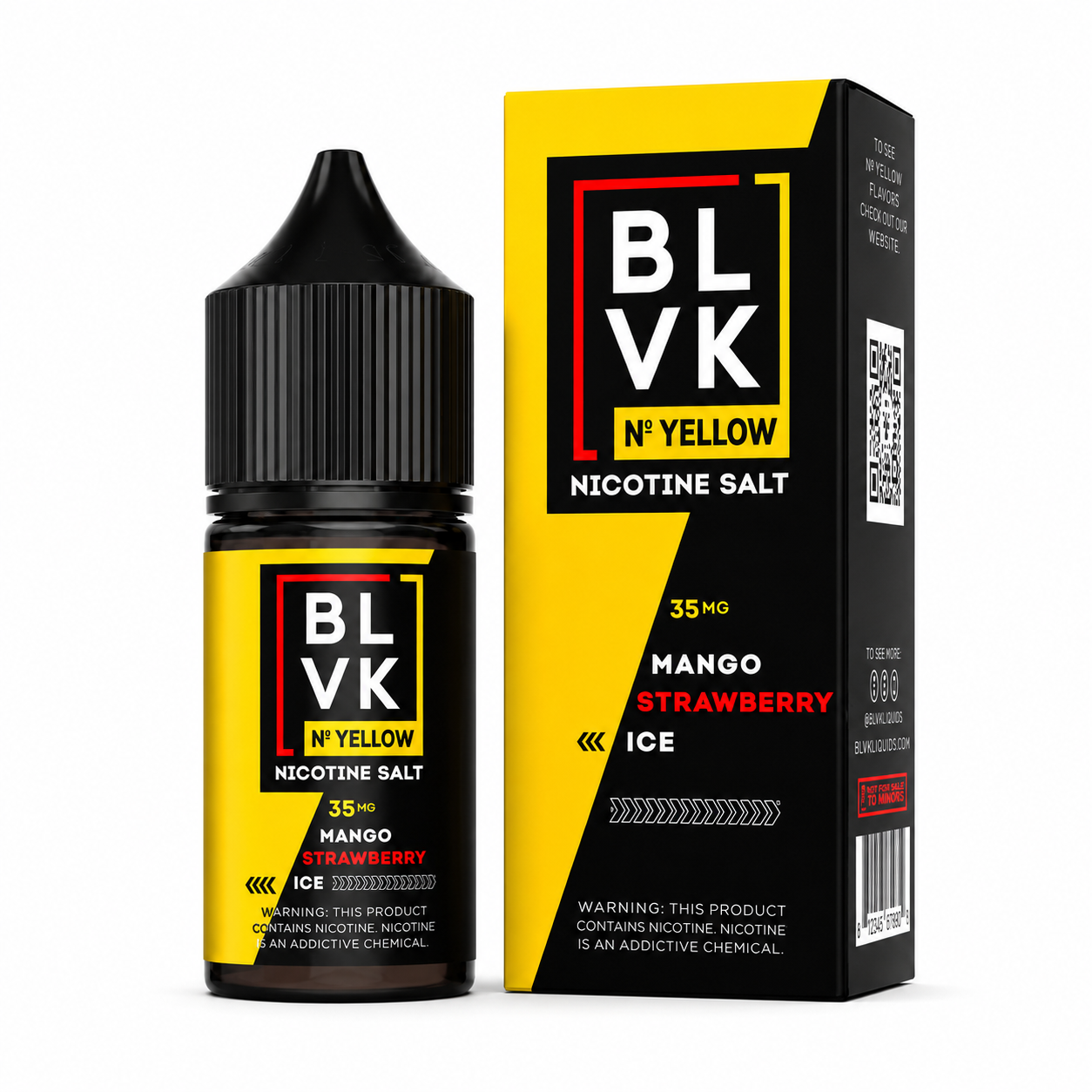 NicSalt - BLVK Salt Yellow - Mango Strawberry Ice (30ml)