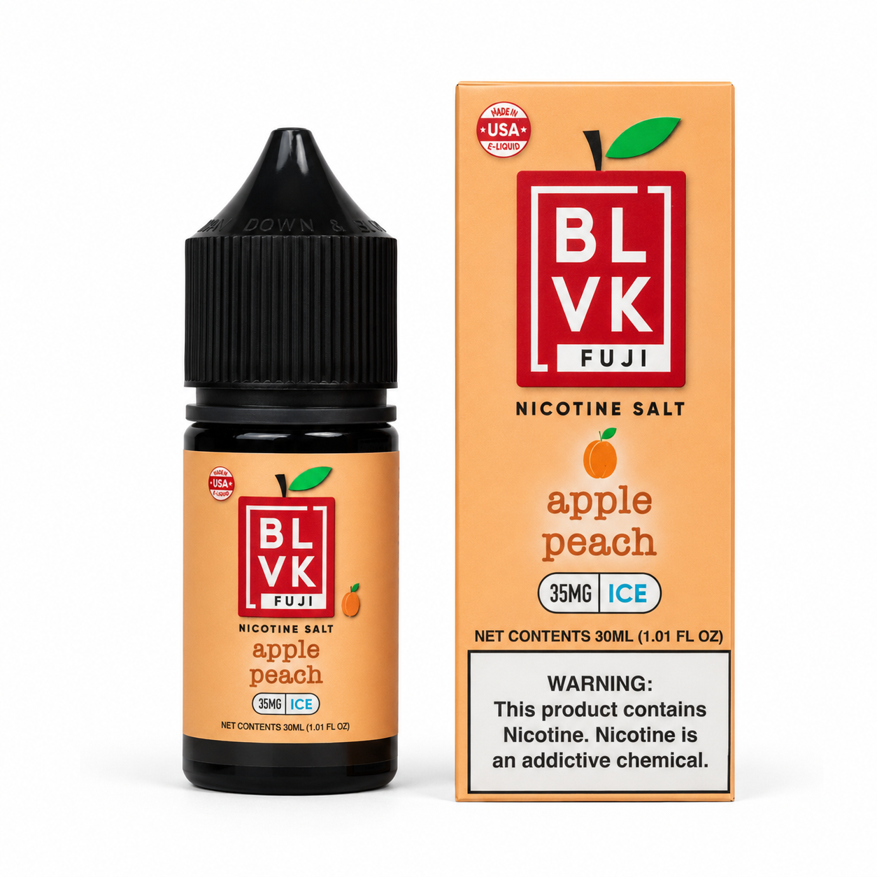 NicSalt - BLVK Fuji - Apple Peach Ice (30ml)